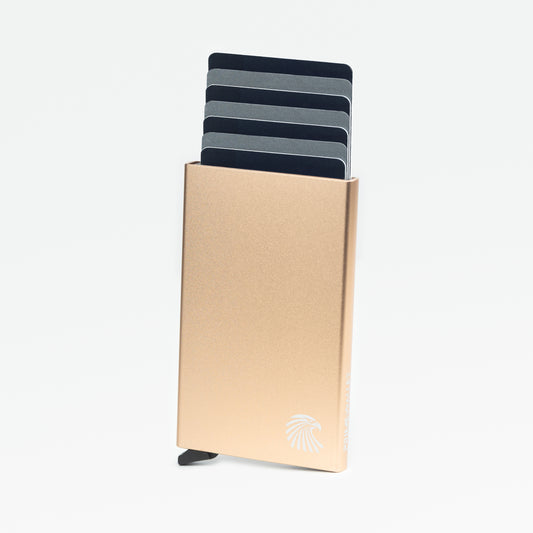 Kartenetui Gold - Kartenhalter mit RFID-Schutz und genug Platz für all Ihre Karten
