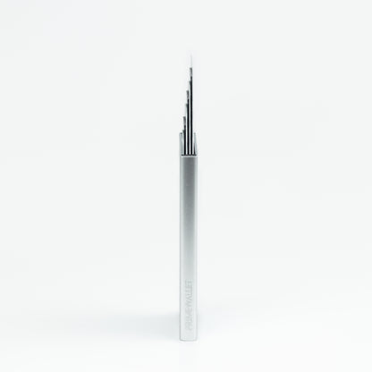 Kartenetui Silber - Cardholder mit RFID-Schutz von der Seite