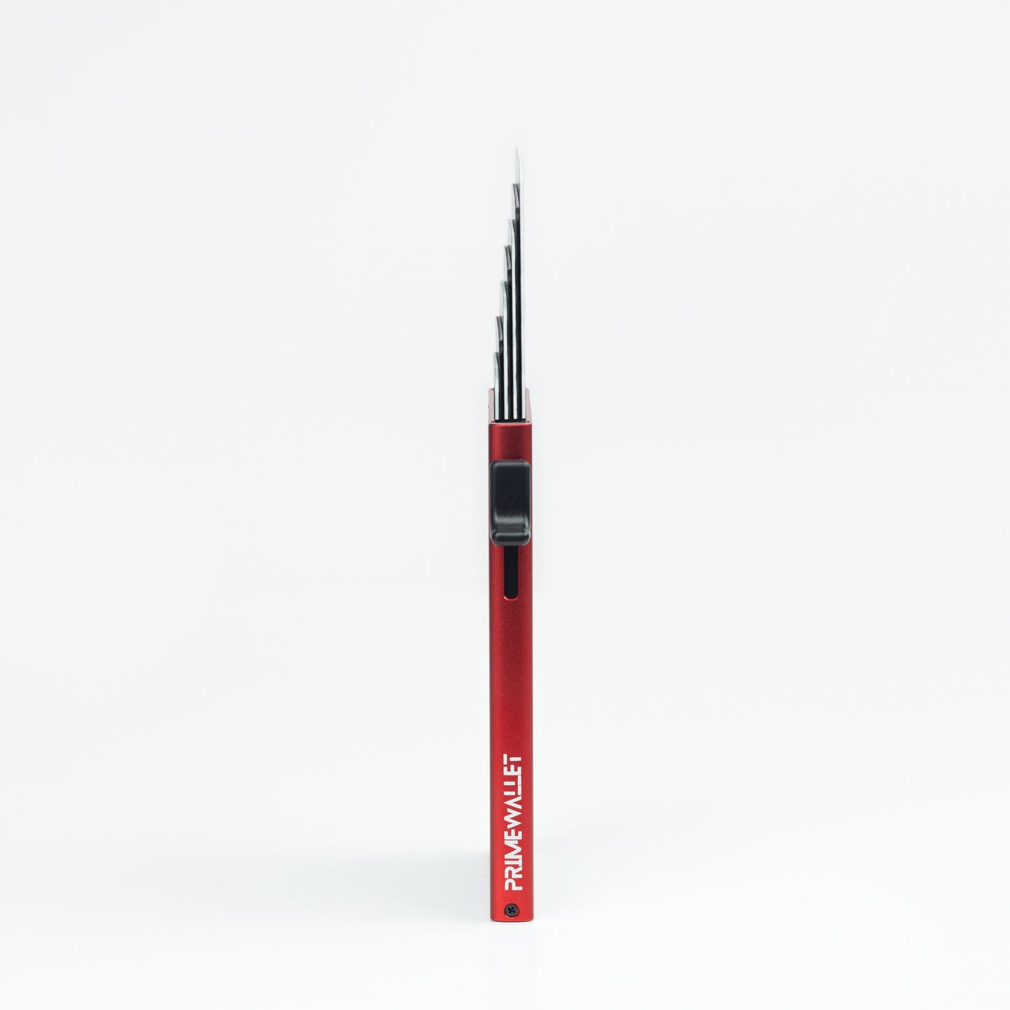 Kartenetui Side Rot – sicherer Cardholder mit RFID-Blocker. Schützt vor unerlaubtem Auslesen von Karteninformationen.