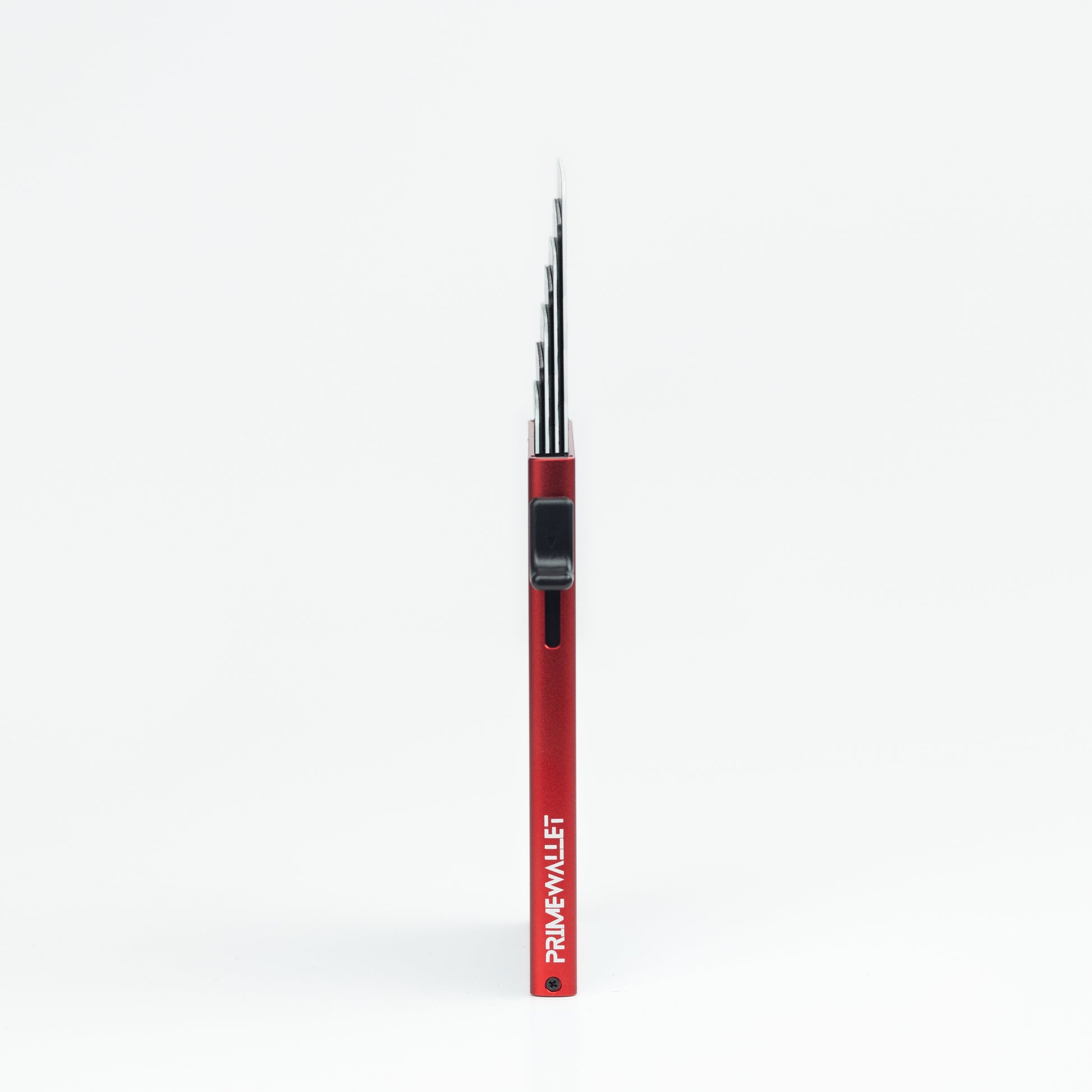 Kartenetui Side Rot – sicherer Cardholder mit RFID-Blocker. Schützt vor unerlaubtem Auslesen von Karteninformationen.