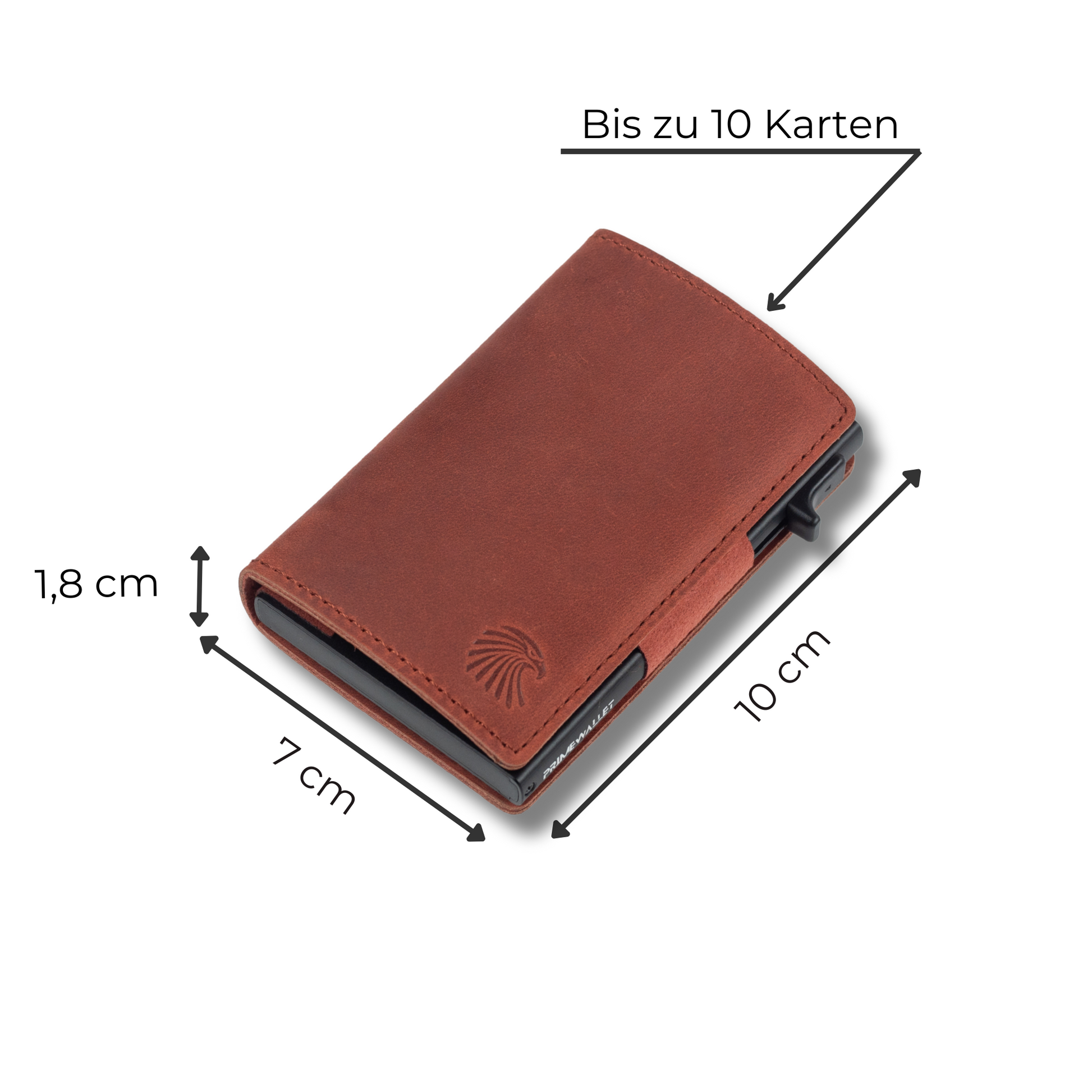 Smart Wallet Weinrot – kompakter Geldbeutel mit smarter Innenaufteilung. Bequem in jeder Hosentasche verstaubar.