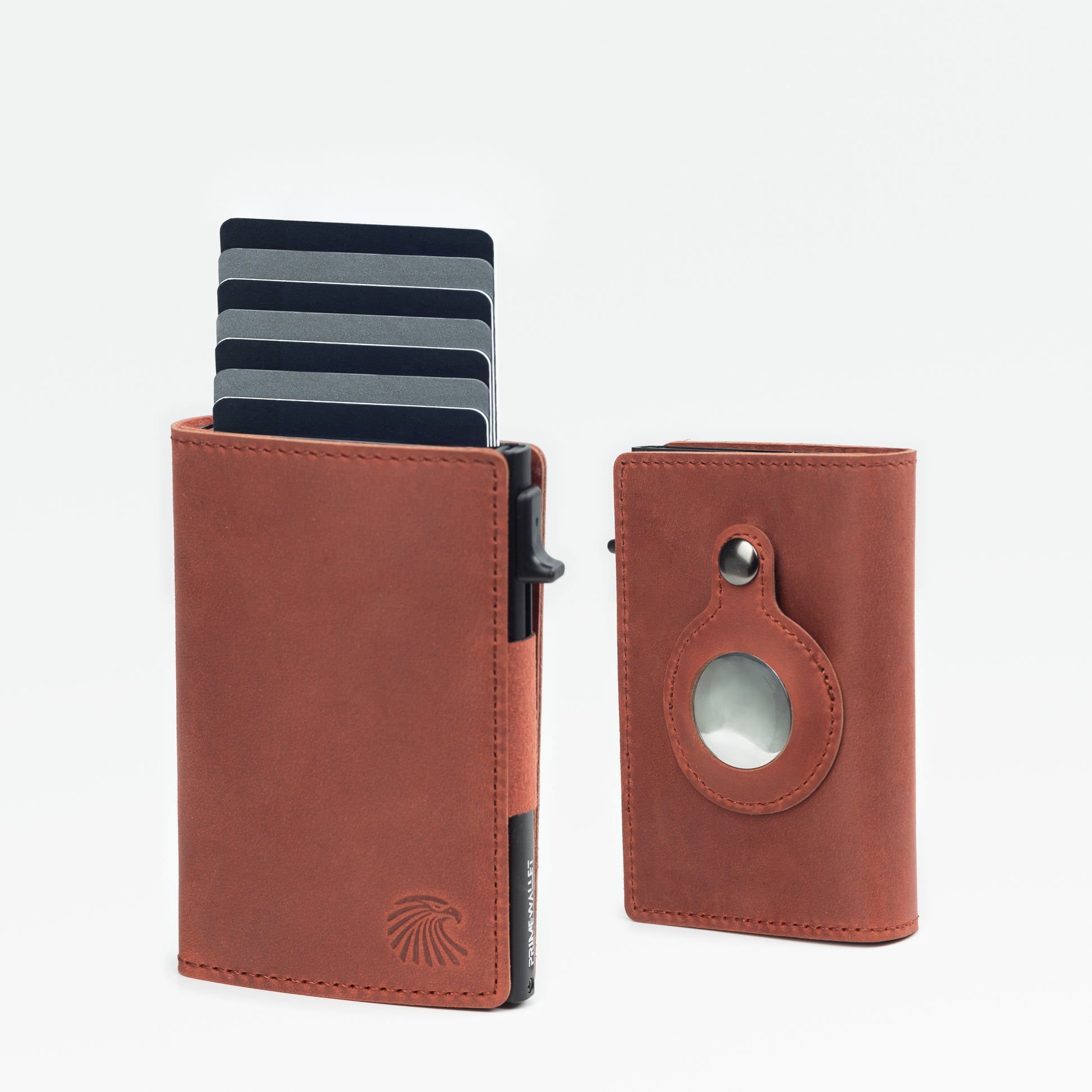 Smart Wallet Weinrot – hochwertiger Geldbeutel aus Echtleder. Stilvolle Geldbörse mit durchdachtem Design für Karten und Bargeld.
